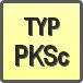 Piktogram - Typ: PKSc